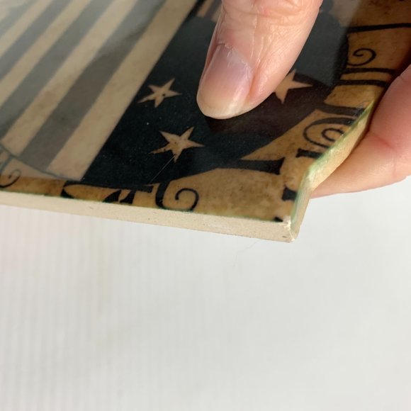 Beth Yarbrough Liberty Heart Flag Wall Plaque Sign Patriotic Red White Blue USA - Picture 4 of 5